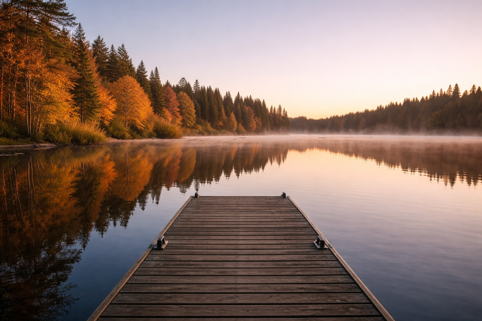 autumn morning at lake with dock maple ridge reflections Vancouver BC Photo Spots: Beautiful Views autumn-morning-at-lake-with-dock-maple-ridge-reflections