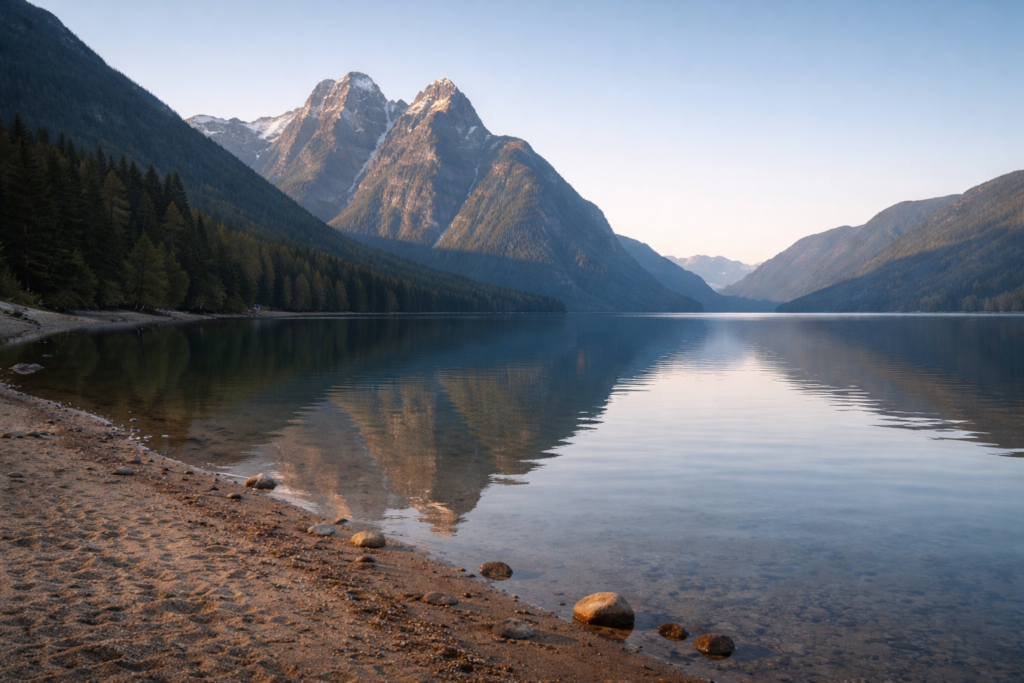 beautiful morning reflection mountains lake maple ridge Vancouver BC Photo Spots: Beautiful Views beautiful-morning-reflection-mountains-lake-maple-ridge