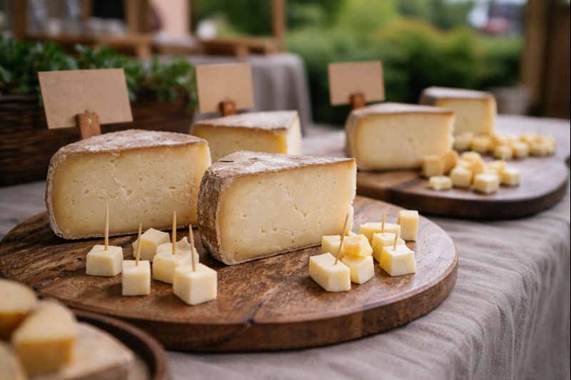 cheese-samples-on-wooden-platters-maple-ridge-event