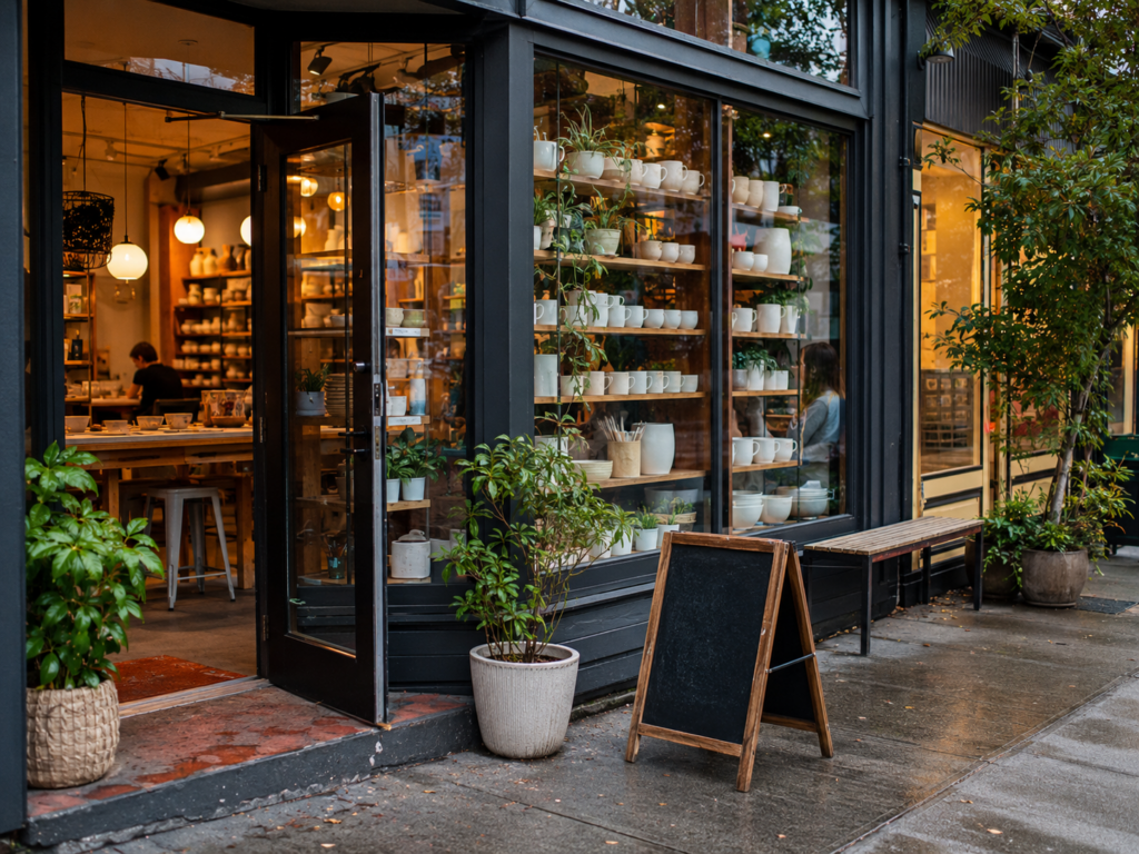 cozy cafe with plants and potted herbs vancouver local Vancouver BC Art Spots and Pottery Painting cozy cafe with plants and potted herbs vancouver local Vancouver BC Art Spots and Pottery Painting