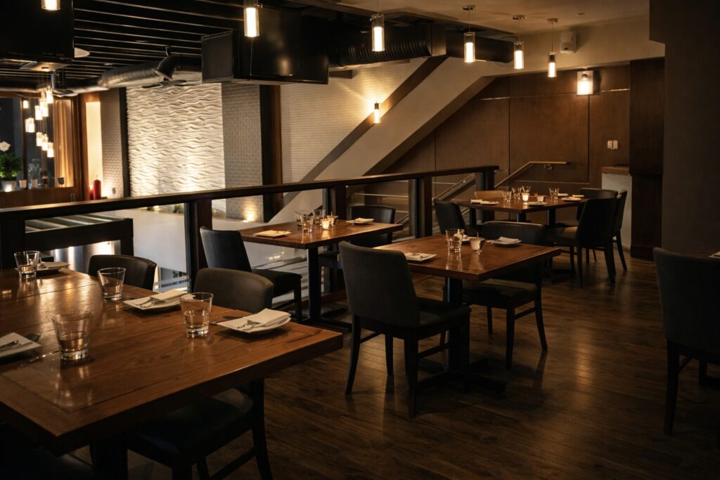 cozy restaurant interior in maple ridge modern design Vancouver: Neighbourhood Food Tour cozy restaurant interior in maple ridge modern design