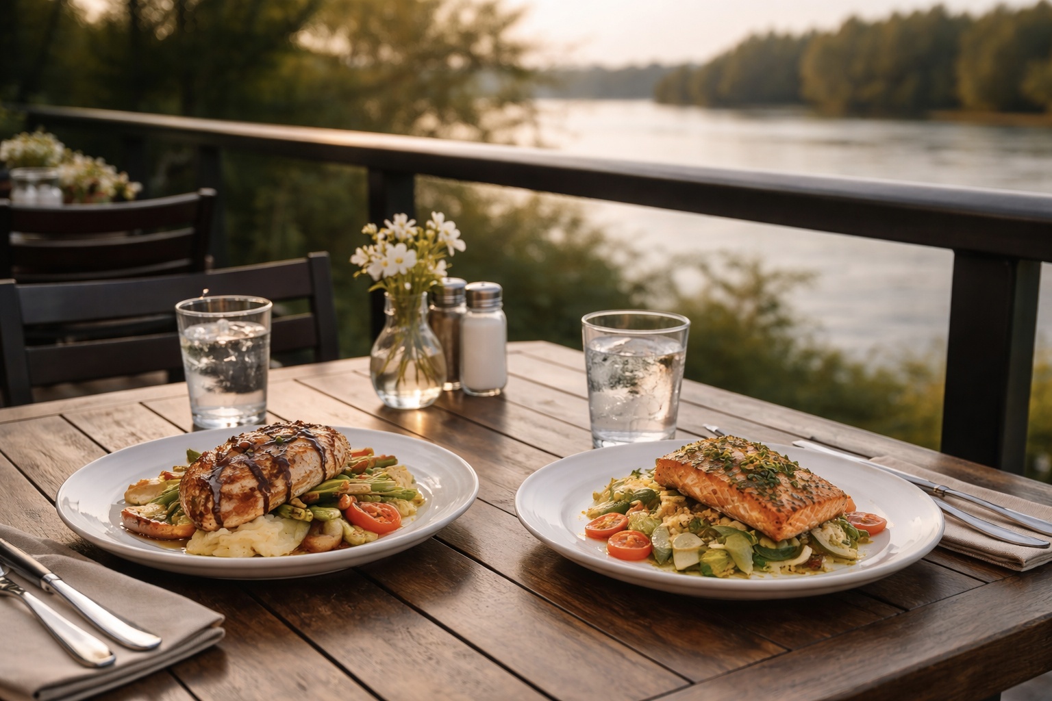 dinner plates with fish and salad directory Vancouver: Neighbourhood Food Tour dinner plates with fish and salad directory