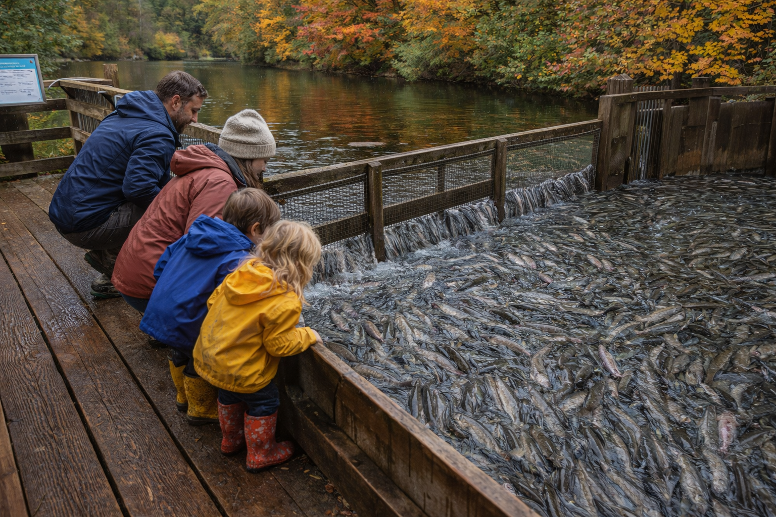 fishing family at river with fish directory Vancouver BC Fall Fun Family Activities fishing-family-at-river-with-fish-directory
