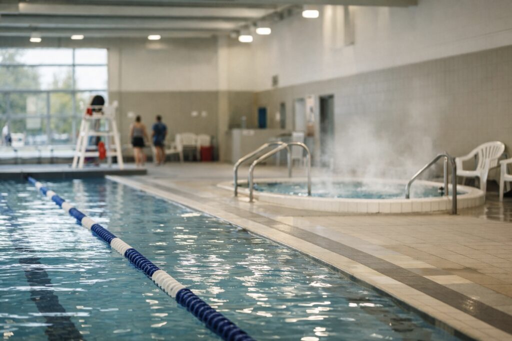 indoor pool and hot tub area directory