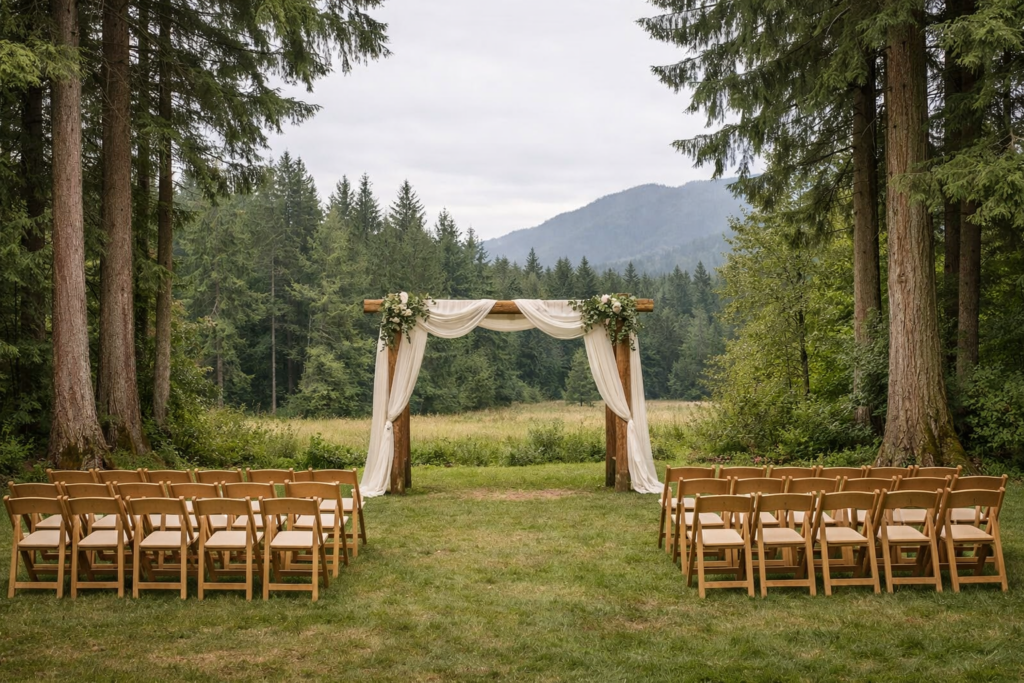 outdoor-wedding-setup-maple-ridge-below-mountainous-landscape