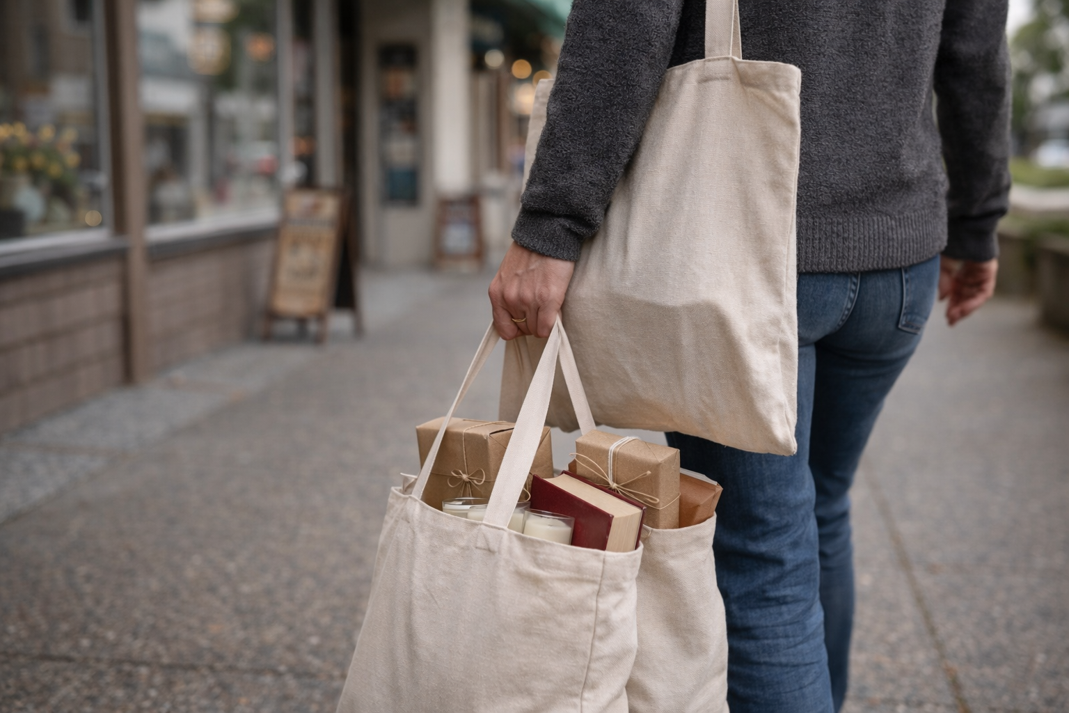 shopping-bags-in-hand-on-street-maple-ridge