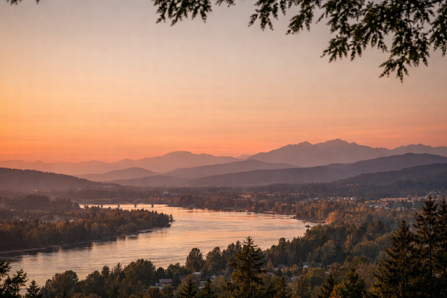 sunset over river and mountains directory Vancouver BC Photo Spots: Beautiful Views sunset-over-river-and-mountains-directory