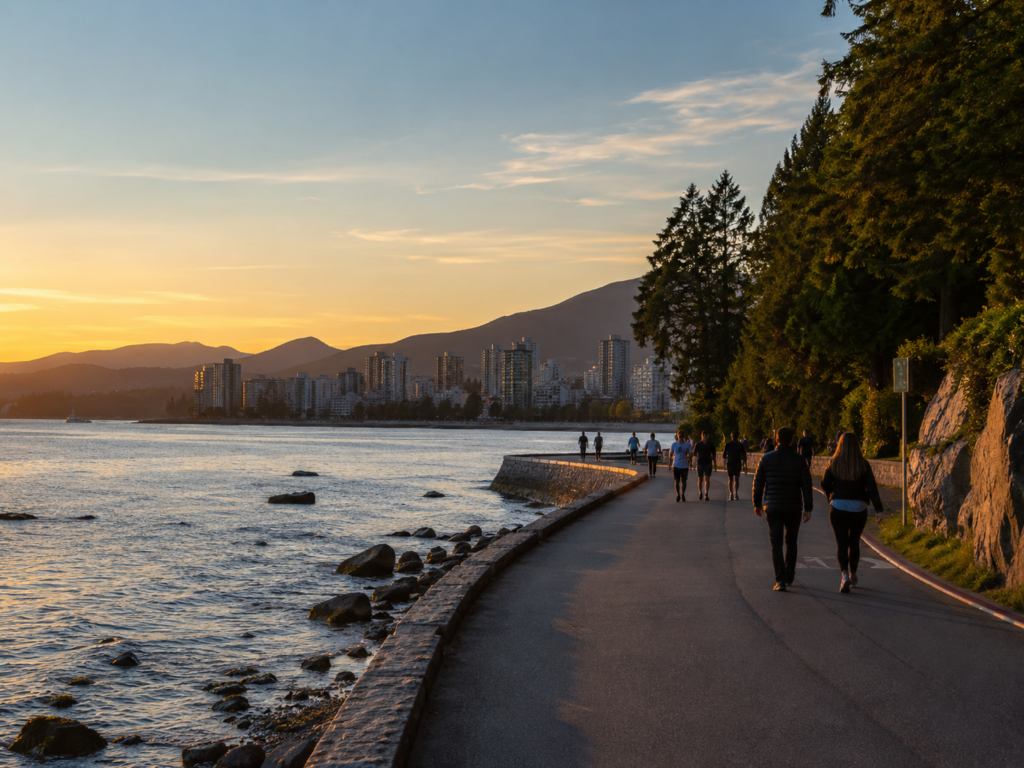 sunset walkers along the seawall vancouver local Vancouver BC Date Night Ideas sunset walkers along the seawall vancouver local Vancouver BC Date Night Ideas