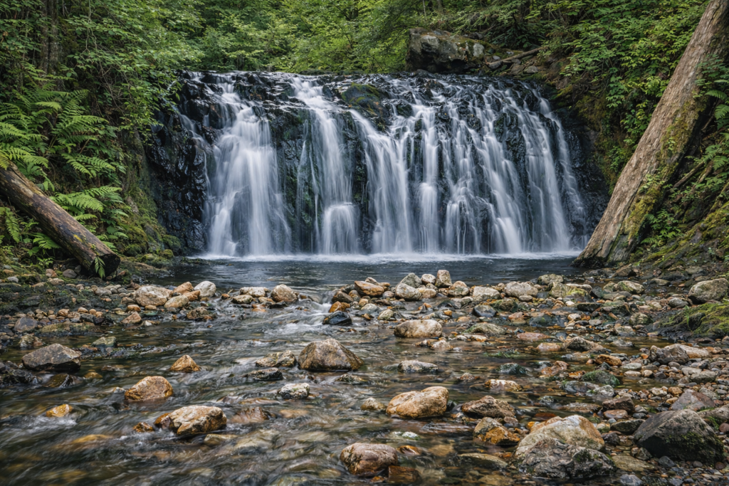 waterfall in forest stream directory Vancouver BC Photo Spots: Beautiful Views waterfall-in-forest-stream-directory