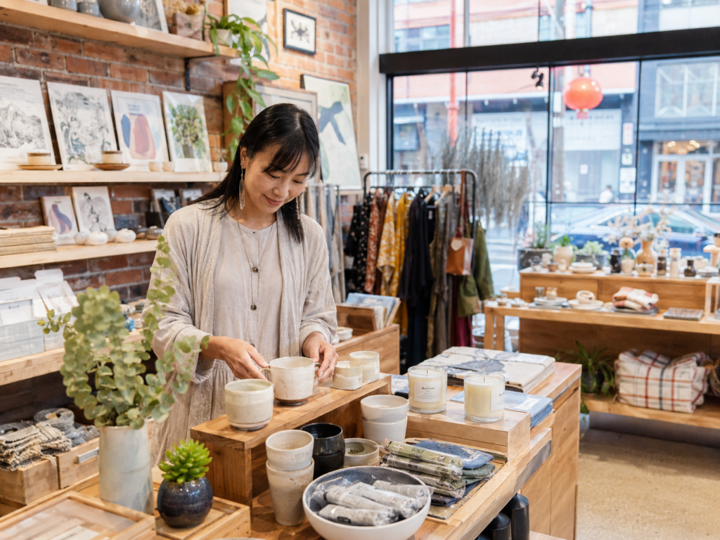 woman shopping vancouver local home goods store candles Vancouver BCs Unique Boutiques woman shopping vancouver local home goods store candles Vancouver BCs Unique Boutiques