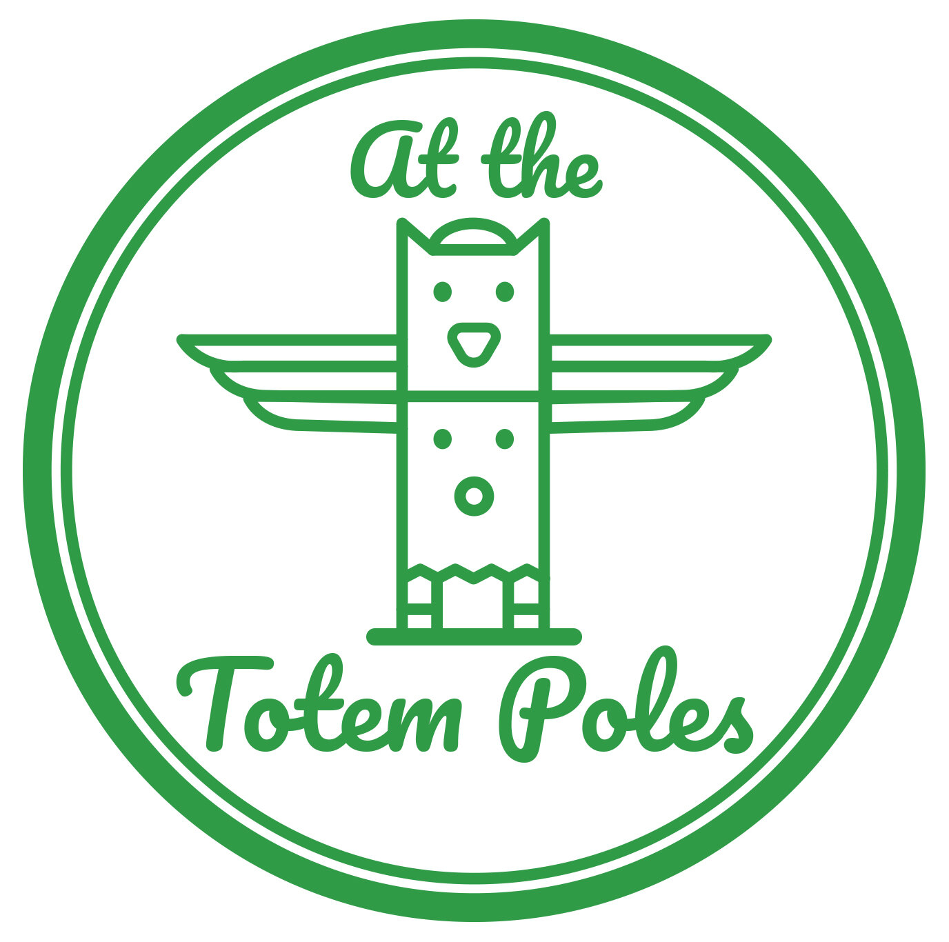 At the Totem Poles in Downtown Vancouver, Vancouver