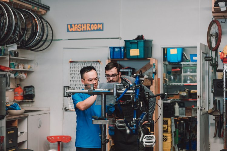Kickstand Community Bike Shop in Grandview-Woodland, Vancouver