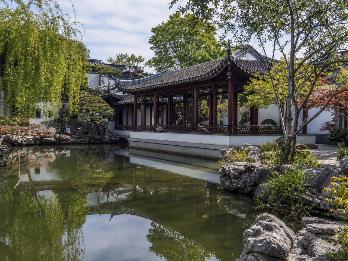 dr sun yat sen garden reflections vancouver Vancouver BC Photo Spots Beautiful Views Dr. Sun Yat-Sen Classical Chinese Garden with pond reflections and covered walkway